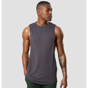 Débardeur 100 % coton à séchage rapide, sans manches, pour sport, entraînement, avec logo personnalisé, style musculaire, imprimé, pour gym et fitness – Vente en gros - Product Image 1