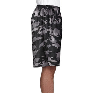 Shorts de sport en maille camouflage pour hommes, respirants, à séchage rapide, en polyester, taille élastique, décontractés, style Bermuda, fabricant - Product Image 1