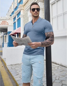 เสื้อโปโลชายคุณภาพสูง ปักลายตามสั่ง เสื้อยืดโปโล - Product Image 1