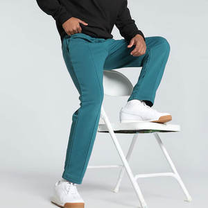 Pantalones Casuales Ligeros de Algodón/Poliéster Antiarrugas con Cordón Ajustable, de Primera Calidad, al por Mayor, Personalizados para Hombre y Mujer - Product Image 1