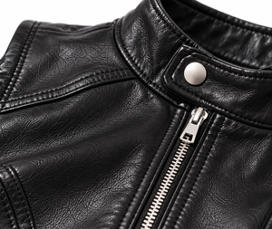 Women's Custom Leather Vest Custom <b>Biker</b> Motorcycle <b>Waistcoat</b> Premium Sleeveless Moto Riding Vest Fashion Streetwear Leather - Product Image 5