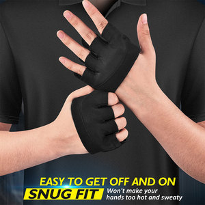 Gants de musculation unisexes de qualité supérieure, respirants, avec protection des paumes, rembourrés en mousse, pour le fitness et le cross-training - Product Image 2