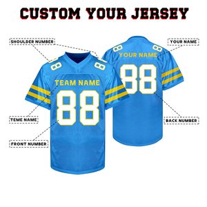 Manufacturer Direct American Football Jersey Polyester <b>Mesh</b> Dazzle Sublimation Private Label V Neck Durable Apparel - Product Image 6