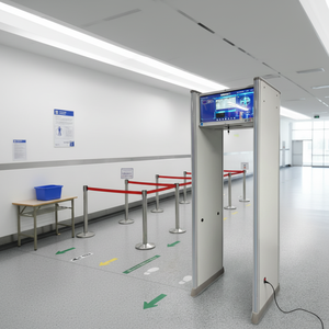 <span class=keywords><strong>Metal</strong></span> <span class=keywords><strong>Detector</strong></span> SUNLEADER per Aeroporti, Scuole ed Eventi, Scanner Corporeo Multizona con Schermo da 29 Pollici, Uso Esterno Impermeabile - Product Image 2