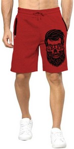 Pantalones Cortos Deportivos Casuales de Algodón Gris para Hombre con Estampado de Calavera, Cintura con Cordón Ajustable, Transpirables, de Tiro Medio y Diseño con Bolsillos - Product Image 4
