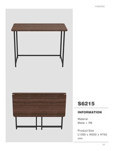 Simple Wood Computer <b>Desk</b> with Metal Frame Small Writing <b>Desk</b> for Home Office Workspace - Product Image 3