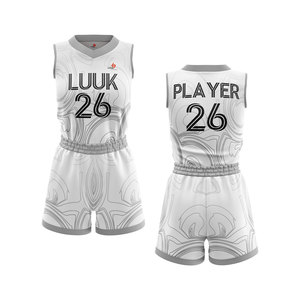 Tenues de basketball personnalisées imprimées par transfert thermique pour adultes, jeunes, filles et grandes tailles – Ensemble respirant et anti-humidité de haute qualité - Product Image 4