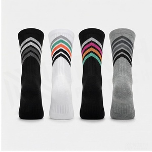 NORTH APPROACH Crew <b>Socks</b> Striped Breathable <b>Running</b> <b>Socks</b> for Adults Summer Season - Product Image 2