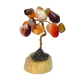 Life Tree Tree of Life Natural Mix Agate Carnelian Tumbled <b>Stone</b> Healing Hand Carved Figurine Solar Tree <b>Art</b> Decoration Gifts - Product Image 1