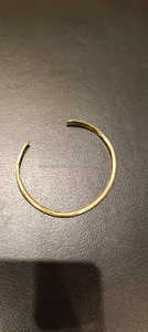 Gleam Luxe Brass Open Bangle Artisan-Made Bracelet manchette réglable pour Boho Chic & Minimalist Looks - Product Image 4