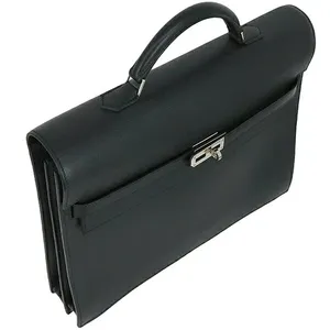 Porte-documents de luxe en cuir véritable de qualité supérieure pour hommes, sacoche d'affaires pour ordinateur portable avec serrure sécurisée, fournisseur en gros - Product Image 5