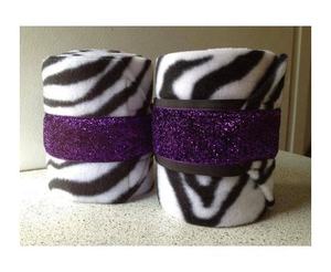 Vendas para Patas de Caballo con Patrón de Diamantes Marrón, Azul y Blanco, Vendajes Equinos de Fieltro No Tejido para Entrenamiento, Viajes y Uso en Establos - Product Image 3
