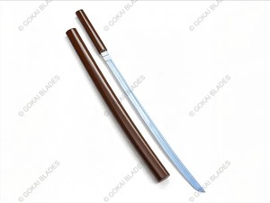 ดาบเหล็กกล้าไร้สนิมด้ามไม้เกรดอุตสาหกรรม ใบมีดเดี่ยว หนา 0.6 มม. - Product Image 4