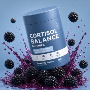 Gummies Équilibre Cortisol Marque Blanche OEM Saveur Mûre Sans Gélatine 2 Gummies par Jour pour le Soutien du Bien-être, de l'Humeur et de la Gestion du Stress - Product Image 2