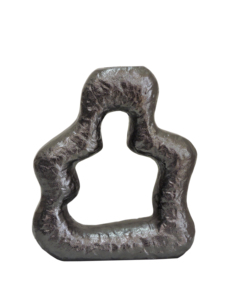 Organic Shape Metal Flower <b>Vase</b> - Textured Abstract Art Bud <b>Vase</b> for Modern Home Decor, Unique Tabletop Centerpiece Decoration - Product Image 5