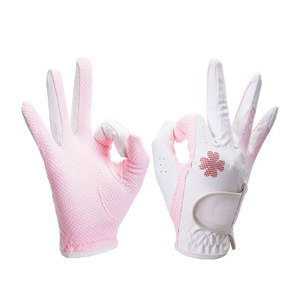 ถุงมือกอล์ฟหนัง PU สำหรับผู้หญิง สีขาวและสีน้ำเงิน - ระบายอากาศได้ดี ดีไซน์กันลื่น สำหรับมือขวา ถุงมือกอล์ฟคุณภาพสูง - Product Image 3
