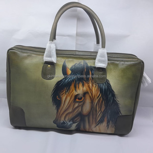 New Women's Genuine Leather Bag <b>Handbag</b> Ladies Messenger Bag with Colorful Printing Designer Hand <b>Stitched</b> Women Bags - Product Image 5