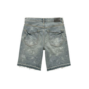 Shorts en jean décontractés pour hommes, shorts en coton d'été, coupe ample de haute qualité, jeans courts tendance pour tous les jours - Product Image 6