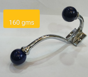 Porte-manteau et porte-chapeau mural décoratif en laiton et céramique à double poutre, organisateur de vêtements et porte-serviettes pour salle de bain - Product Image 2