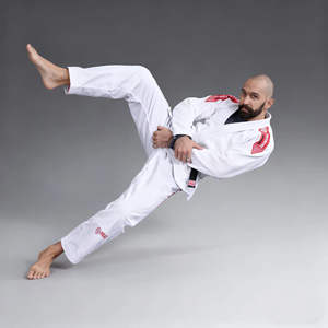 Conjunto de Gi de Artes Marciales para Hombre, Personalizado con Logotipo, Impresión Serigráfica, 100% Algodón, Ligero/Ecológico, Duradero, Logotipo Frontal - Product Image 1