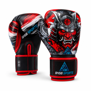 ถุงมือชกมวย MMA หนัง PU ยูนิเซ็กซ์ รุ่น Custom BNSB Sports - น้ำหนักเบาและซับแรงกระแทก สำหรับฝึกซ้อม มวยไทย คิกบ็อกซิ่ง - Product Image 2