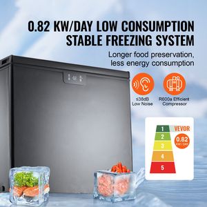 Congelatore a pozzetto mini da 7 Cu.ft/198 L per hotel con 2 cestelli rimovibili - Product Image 2