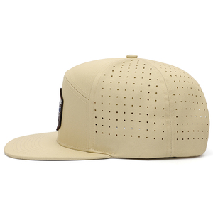 Casquette Snapback 7 Panneaux en Toile avec Patch Tissé, Imperméable et Résistante à l'Eau, Design Personnalisé Découpé au Laser, Strass, Réglable, Unisexe - Product Image 5