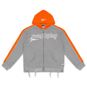 Sudadera con Capucha para Hombre ROUGHPLAY, Colores Personalizados, Cierre de Cremallera, Forro Polar de Algodón de 360g, Corte Regular, Estilo Deportivo, Estampado de Letras, Manga Larga - Product Image 2