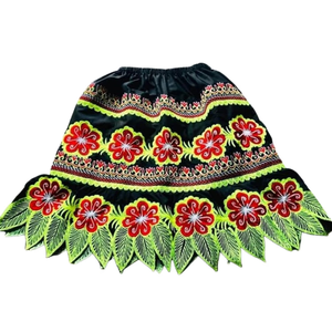 Jupe Hawaïenne Mi-Longue Brodé(e) Unie de Haute Qualité 100% Polyester pour Femme – Dernier Design Micronésien Écologique - Product Image 6