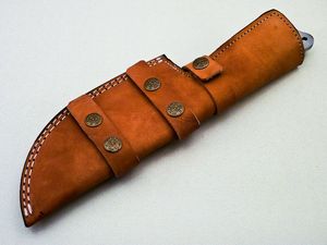 Couteau de chasse Tracker en acier Damas personnalisé, lame fixe, pour camping et bushcraft, pointe tombante, manche en résine, service OEM, garantie 3 ans - Product Image 2
