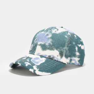 Tie Dye Baseball <b>Cap</b> 6-Panel Cotton Unisex Casual Hat Spring Summer Outdoor Wear - Product Image 3