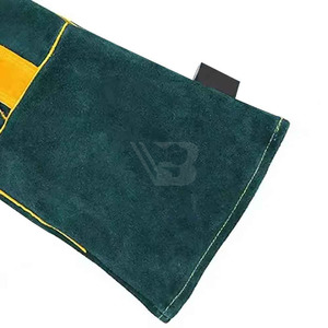 Pakistan Made High Quality <b>Fire</b> Proof Waterproof Heat Resistant Anti-static Latex-free Cow Split Leather Safety Welding Gloves - Product Image 4