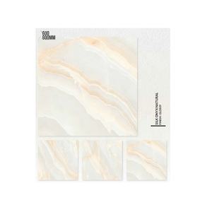 WALLMARK Premier choix Carreaux de sol en porcelaine émaillée 8 mm d'épaisseur Brillant Antidérapant 600x600 mm pour la décoration intérieure/extérieure - Product Image 1