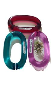 Decoración del hogar: Eslabones de cadena de resina personalizables de gran tamaño y colores claros, eslabones grandes de resina multicolor disponibles. - Product Image 3