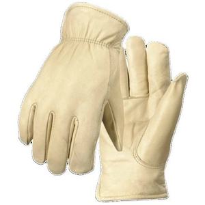 Heavy-Duty Sheep Grain Leather Driving <b>Gloves</b> Comfortable Abrasion-Resistant Industrial Safety Work Wear Reflective Logo - Product Image 1