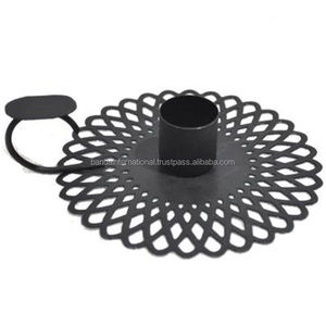 Iron Votive <b>Candle</b> <b>Holder</b> With Handle <b>Black</b> Powder Coating Finished For Lighting Home Decoration And Other <b>Candle</b> <b>Holders</b> Jars - Product Image 1