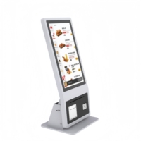 Kiosque de commande et de paiement automatique pour restaurant, centre commercial, avec écran tactile capacitif LCD, système Android/Windows
