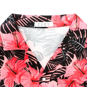 เสื้อฮาวายลายทรอปิคอลแบบสั่งทำ เสื้อชายหาดแขนสั้นติดกระดุม เสื้อลำลองฤดูร้อน สั่งผลิตแบบซับลิเมชั่น ขายส่ง OEM - Product Image 5