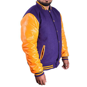 Chaqueta Universitaria Varsity para Hombres, Mujeres y Niños, Parches de Letras Personalizados, Regalo Universitario Personalizado para Hijo o Hija, Parches de Chenilla - Product Image 4