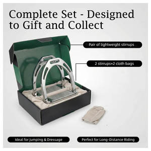 Estribos de Seguridad Reutilizables de Acero Inoxidable Ligeros de Primera Calidad para Montar a Caballo, Saltos y Doma, Compatibles con Montar a Caballo al Estilo Occidental e Inglés - Product Image 5