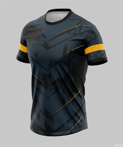 T-shirts de sport simples et tendance pour hommes, été, extérieur, manches régulières, imprimé 3D, formel, surdimensionné, respirant, pour la gym, 100% coton - Product Image 5