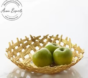 Bol en fil métallique blanc, design minimaliste, bol de service en métal durable pour la décoration de la maison - Product Image 4