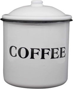Modern Light Weight Kitchen Storage Metal Container <b>Set</b> - <b>Coffee</b>, <b>Tea</b>, <b>Sugar</b> White Containers <b>Set</b> of 3 in affordable Price - Product Image 2