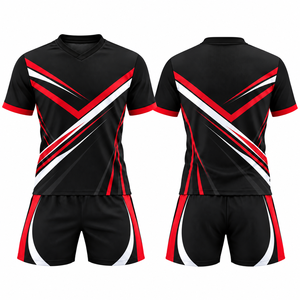 Ensemble maillot et short de rugby personnalisé, imprimé par sublimation, séchage rapide, respirant, pour équipe professionnelle, avec logo personnalisé - Product Image 3