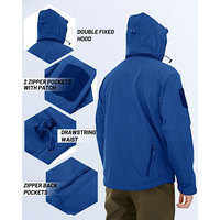 Veste softshell légère pour homme, résistante au vent, vêtements d'extérieur avec tissu extensible confortable pour la randonnée, le camping et les voyages