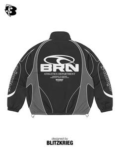 Custom Nylon Tracksuit Men Full <b>Zip</b> Jacket Pants Set Windbreaker Tracksuit OEM Private Label - Product Image 3