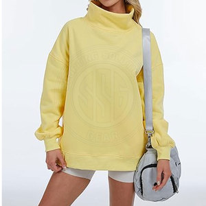 Sudadera para mujer al por mayor, de corte regular, para ropa informal, con cuello simulado - Product Image 5