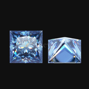 Diamante Cultivado en Laboratorio con Corte Princesa Azul, Certificado por IGI, DEF VVS VS HPHT CVD, Piedra Suelta de 1CT 2CT 3CT 4CT para Joyería - Product Image 3