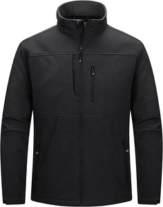 Veste softshell respirante coupe-vent imperméable au design personnalisé pour hommes-veste softshell - Product Image 2