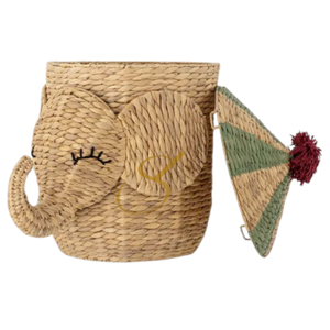 Cesta de Almacenamiento de Jacinto de Agua con Diseño de Elefante de Circo, Decoración Animal, Linda, para Niños, Decoración de Habitación Infantil, Acogedora, Decorativa, para Baby Shower - Product Image 2